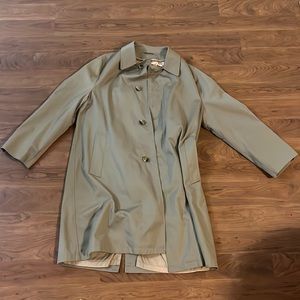 Khaki water repellant trench coat